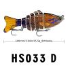 Funpesca 10cm 15.61g Hard Plastic 3d Bionic Eyes Freshwater Saltwater Bass Top Water Jointed Fish Lures