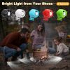 Headlights for croc;  2Pcs croc lights for shoes;  light up croc charms for Dog Walking;  Handy Camping; Waterproof; 3 Modes croc lights