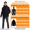 Men's Heated Jacket with Battery Pack, Outdoor Sports Heated Jackets for Men in Black