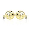 Cute Mini CZ Carp Fish 925 Sterling Silver Stud Earrings